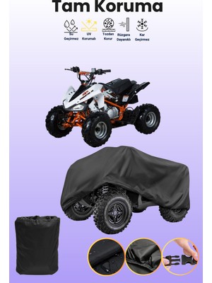Dokaca Siyah Kuba Predator 110 Atv Brandası, Atv Koruyucu Örtüsü