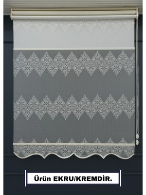 Esdeh Çift Mekanizmalı Tül+Stor Güneşlik Perde – Çiftli Sistem - 2 Perde Tek Ürün!
