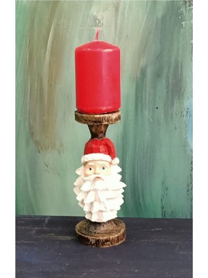 Renkli Noel Mumluk 15 Cm, Sıcak ve Şık Dekorasyon Için Ideal