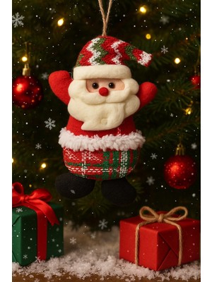 Beyaz Peluş Süs, 17X11 Cm, Noel ve Yılbaşı Dekorasyonu Için Harika Seçenek