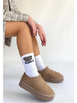 Fantastik Store Mitay Bej Süet Bot