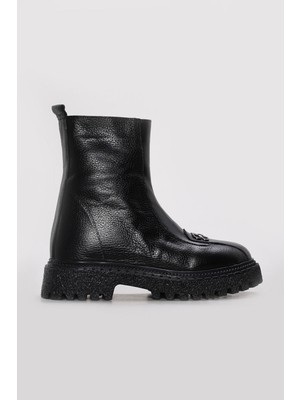 Fast Step Hakiki Deri Kürklü  Kadın Klasik Bot 710KZA6010