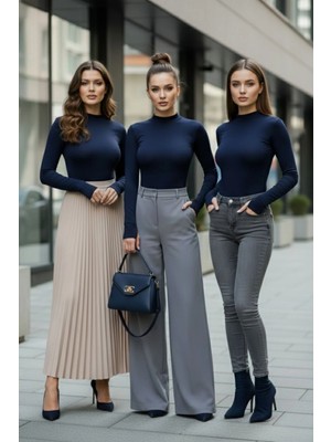 Pastelastore 3’lü Parmak Geçmeli Kadın Body Seti