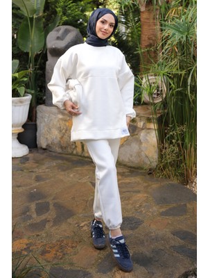 İmaj Butik Taş Armalı Tunik Pantolonlu Takım