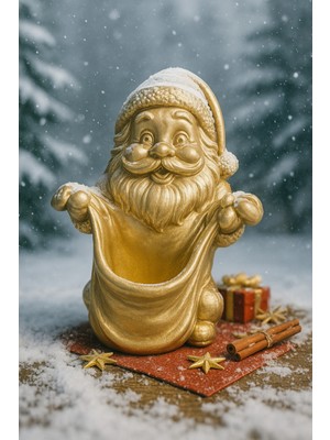 Neşeli Noel Baba Çuvalı, Altın Renkli, Sürpriz Dolu, Eğlence ve Kutlama Için Ideal