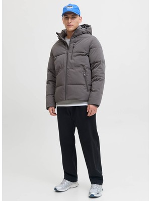 Jack & Jones Gri Erkek Mont 12278792_JJEOWEN Puffer Sn