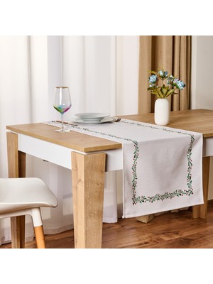 Evidea Soft Keret Runner - Ekru - 45X140 cm
