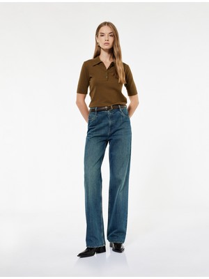 Koton Regular Fit Polo Yaka Triko Kazak