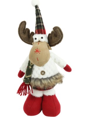 Renkli Noel Geyiği El Yapımı Masa Dekoru, Neşeli ve Şık Tasarım