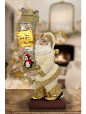 El Boyama Polyester Noel Baba Biblo Hediye Paketli 34X17CM