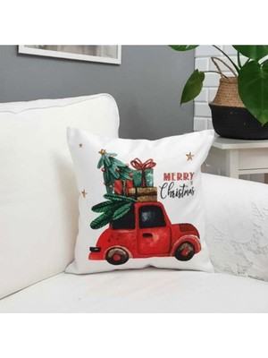 Yılbaşı Temalı Renkli Yastık Kılıfı, Hediye ve Dekorasyon Için Şık Seçenekler