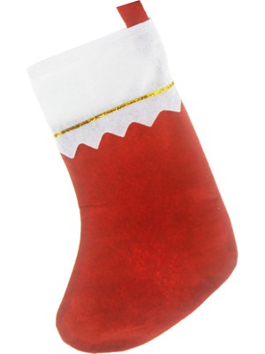 Renkli 35CM Noel Çorabı Hediye Çuvalı Seti, 1 Adet
