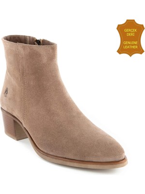 Hush Puppies Befasi 725011 Gerçek Deri, Anatomik, Kadın Bot Koyu Bej