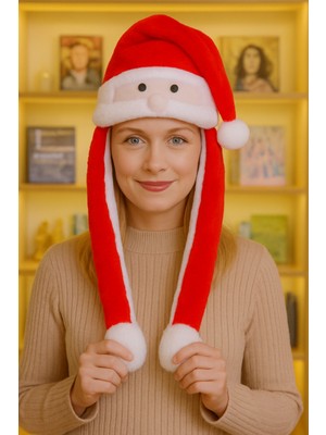 Renkli Oynar Işıklı Noel Baba Şapkası, Eğlenceli Yılbaşı Süsü ve Dekorasyon