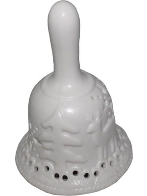 Beyaz Porselen Noel Baba Çanı, Şık ve Zarif Süsleme Için Mükemmel Seçim