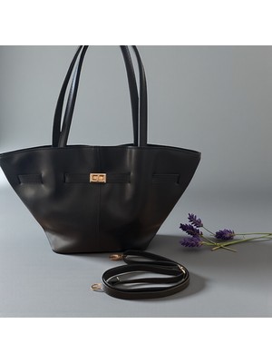 Gözde Mağazacılık Kilit Detay Mıknatıs Kapamalı Kadın El Omuz Çanta