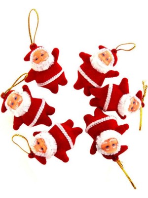 3'lü Noel Baba Süsleme Seti, Sevimli ve Şık Yılbaşı Dekorasyonu