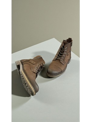 Hammer Jack 17400 Kahve Hakiki Deri Tam Ortopedik Casual Günlük Erkek Bot