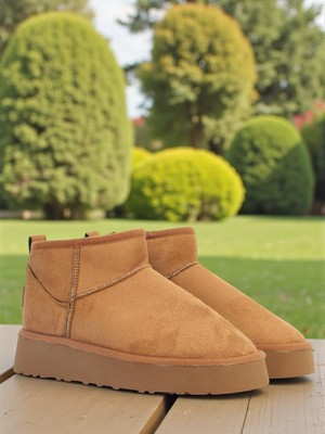 Benetton 50142 Taba Tam Ortopedik Günlük Kadın Bot