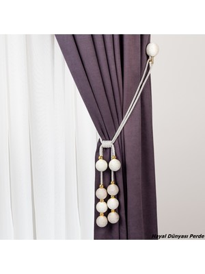 Hayal Dünyası Özel Yapım 8 Toplu Perde Toplayıcı Ip Sargı Renso Braçol Takım