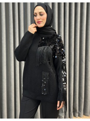 Missemramiss 5011 Celestia Payetli Triko Kazak