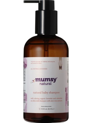Mumsy Natural 250 ml Göz Yakmayan Formül ile Doğal Bebek Şampuanı Alkol İçermez Açık Pembe
