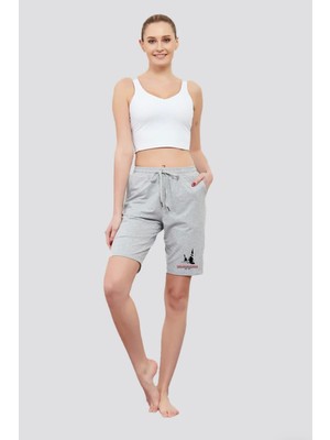 Superlife Kadın Yelken Baskılı Standart &regular Kalıp Şort SPR25SRK083