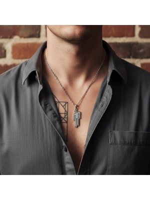 Alooya Asi Ruh Billie Eilish Gümüş Kaplama Düz Zincir Kolye