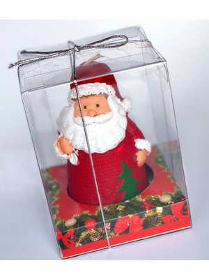 Kırmızı Noel Baba Dekoratif Biblo, Yılbaşı Için Şık ve Özel Hediye Kutusunda