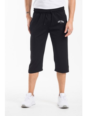 Superlife Erkek New York Baskılı Uzun Slim Fit  Şort SPR25SR081