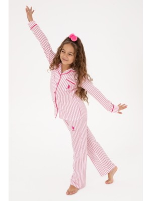 U.s. Polo Assn. Kız Çocuk Fuşya Pijama Takım 50318940-VR023
