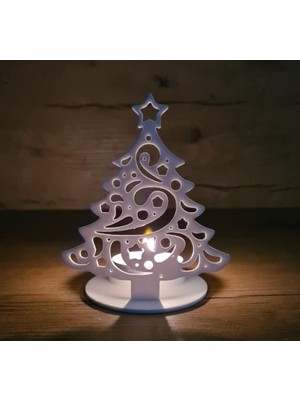 TSC Şık Masa Dekoru Ev Hediyesi Modern Dekoratif Obje LED Mum