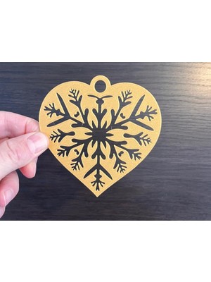 TSC 8cm 2 Adet Yılbaşı Süs Ağacı Yaprak Çam Ağacı Süsleri Dekoratif