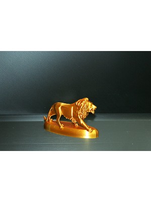 TSC 13CM Aslan Temalı Masaüstü Obje Dekor Ürünü Sanatsal Biblosu