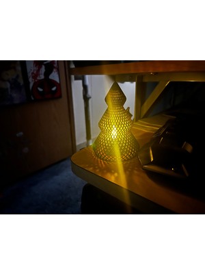 TSC Yılbaşı Ağacı Şeklinde Mini Mumluk – Romantik Ev Dekoru 14CM