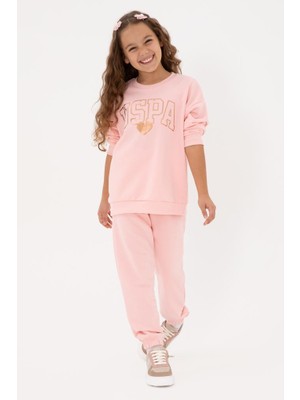 U.s. Polo Assn. Kız Çocuk Açık Pembe Kolsuz Pijama Takım Tekli Standart Kalıp