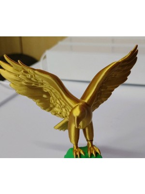 TSC 13CM Gold Renk Kartal Figürü 3D Masa Dekorasyonu Küçük Figür Dekoru