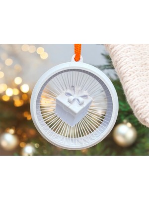 TSC Ev Enerjisi Dekoru Süs Yılbaşı Ağacı Süsü 13CM Beyaz