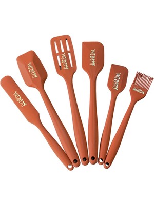 Harım Yanmaz, Yapışmaz ve Çevre Dostu | Premıum Silikon Spatula & Kaşık Seti