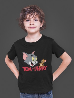 Bumeta Tom And Jerry Kedi Fare Çizgi Dizi Cartoon Network Çocuk Tişört T-Shirt