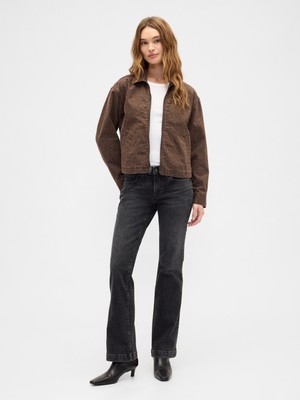 Gap Kadın Siyah Low Rise Boot Jean Pantolon