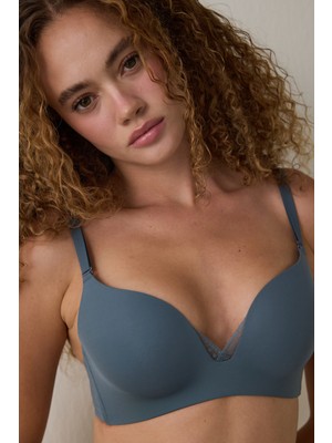 Penti Koyu Gri Eliza Balensiz Push Up Sütyen