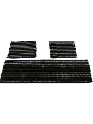 Startcar Hyundai I40 Serme Kilim Minder 3lü Siyah Beyaz Scr