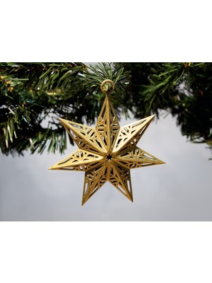 TSC Kar Tanesi Noel Yıldızı Süsü Hediyelik Dekor Yeni Yıl Obje Seti 11CM