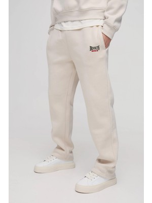 Superlife Erkek Içi Polarlı 3 Iplik Kalın B.brooklyn Baskılı Eşofman Altı SPR25EA96