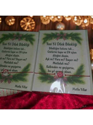 Yıldız İskandinav (5 adet bileklik) ✨ Yeni Yıl Dilek Bilekliği – Sıcak Bir Umut Hediyesi ✨