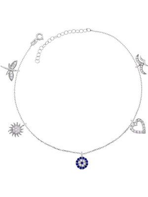 Gumush Hk Gümüş Halhal Şans Kadın |gümüş Takı Hediyelik Ürünler