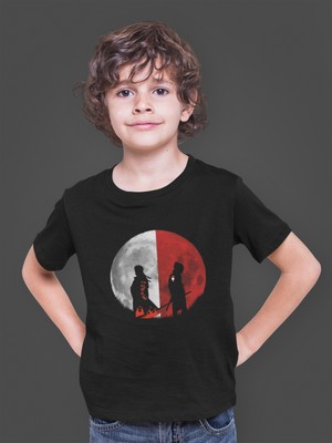 Bumeta Anime White Red Naruto Kakashi Ball Çocuk Tişört T-Shirt