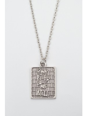 Alooya Pink Floyd The Wall Gümüş Kaplama Düz Zincir Kolye