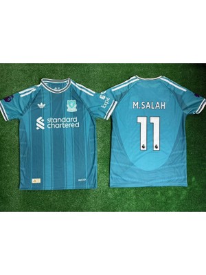 Ceka M.salah 11 Forma Lıverpool Turkuaz Tshırt